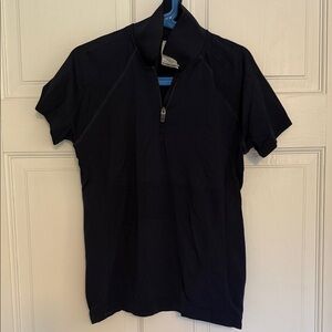 Athleta Men's Navy Half-Zip Polo